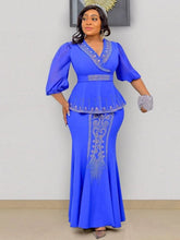 2PC Dashiki African Skirt and Top Set for Women, Perfect for Weddings Parties - Free Delivery Worldwide